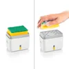 DISPENSER PER DETERSIVO, CON PORTASPUGNA