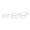 SET 3 CONTAINERS, RECTANGULAR
