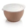 PLASTIC BOWLS WITH LID