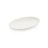 SERVING PLATE, STONES, WHITE