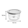 GLASS JAR, ROUND