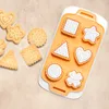 COOKIE CUTTER TRAY WITH STAMPS, ASSORTED SHAPES