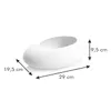 VASO OVALE BASSO STONES, BIANCO