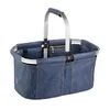 FOLDING SHOPPING BASKET, DENIM STYLE