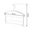 CLOTHES HANGER WITH 3 TROUSER BARS