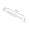 DOUBLE-SIDED PASTRY KNIFE