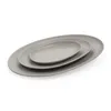 SERVING PLATE, STONES, GREY