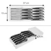 KNIFE TRAY FOR 9 KNIVES, 370x148 mm
