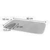 TABLETOP IRONING BLANKET WITH PAD UNDER IRON, GREY