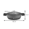 DEEP FRYING PAN WITH  COVER
