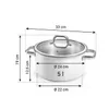 CASSERUOLA CON COPERCHIO 24 CM