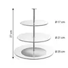 3-TIER GLASS CAKE STAND