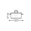 CASSERUOLA CON COPERCHIO