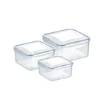 SET 3 CONTAINERS, SQUARE