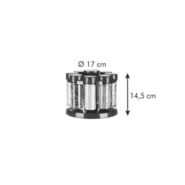 SPICE JARS IN ROTATING STAND