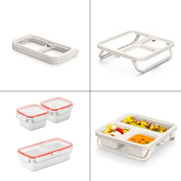 LUNCHBOX SET WITH THERMAL INSULATING BAG