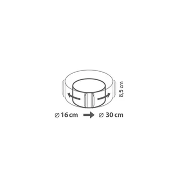 ROUND ADJUSTABLE BAKING FRAME