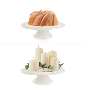 CAKE SERVING TRAY, PORCELAIN