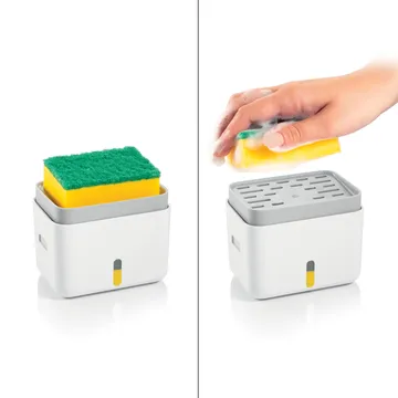 DISPENSER PER DETERSIVO, CON PORTASPUGNA