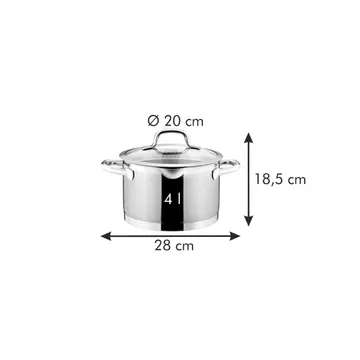 DEEP POT WITH STRAINING COVER