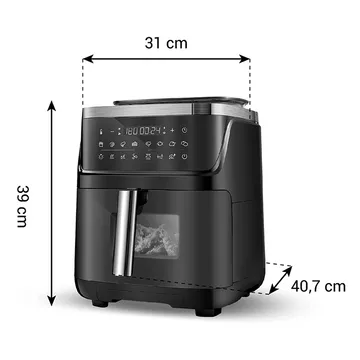 FRIGGITRICE AD ARIA CON FUNZIONE COTTURA A VAPORE