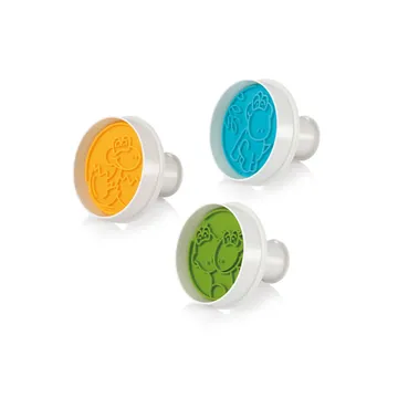 COOKIE CUTTERS WITH STAMP, DINOSAURS