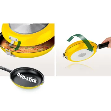 DOUBLE-SIDED FRYING PAN