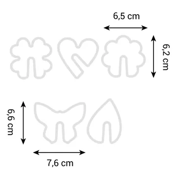 CUP RIM COOKIE CUTTERS, NATURE