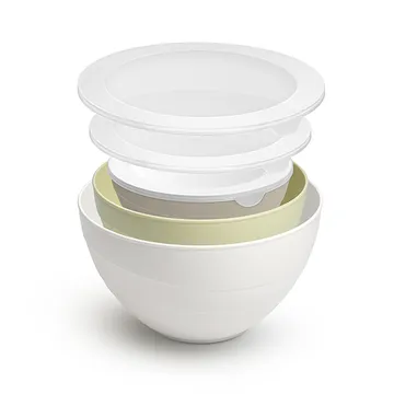 PLASTIC BOWLS WITH LIDS