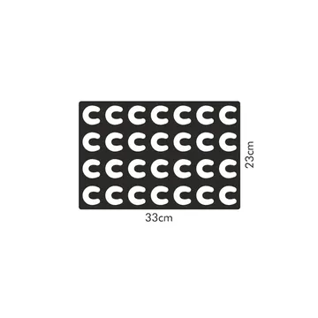 COOKIE CUTTING SHEET FOR CRESCENT-SHAPED ROLLS