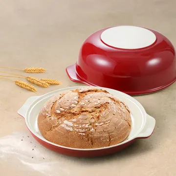 ROUND CERAMIC BREAD PAN