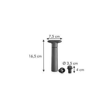 VACUUM PUMP, 2 STOPPERS