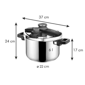 PRESSURE COOKER NON-STICK 6LT