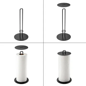 PAPER TOWEL HOLDER, WITH PRESSING DISC