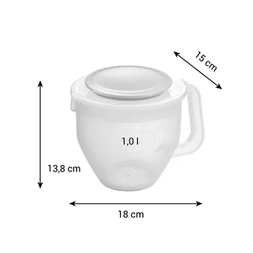 MIXING CONTAINER WITH LID