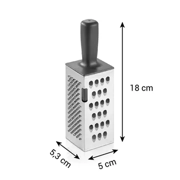 GRATER WITH REMOVABLE HANDLE, FOUR-SIDED