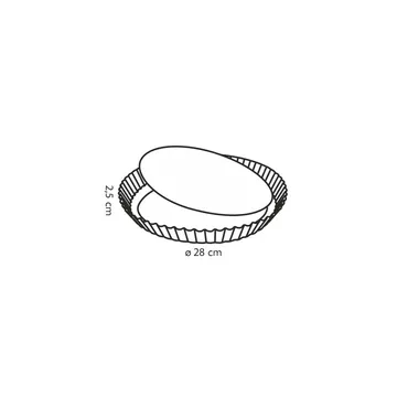 WAVY EDGE PAN WITH REMOVABLE BOTTOM