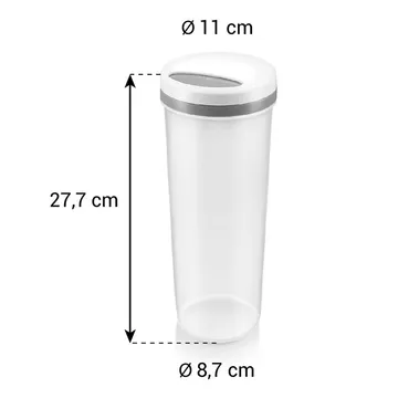 SPAGHETTI STORAGE CONTAINER WITH PORTION LID