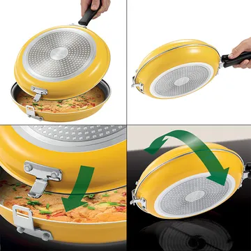 DOUBLE-SIDED FRYING PAN FOR INDUCTION