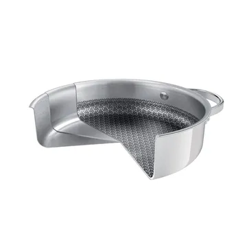 DEEP FRYING PAN WITH COVER, 2 GRIPS