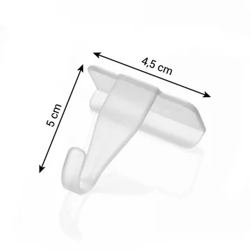 HOOKS FOR KITCHEN UNIT DOORS, TRANSPARENT