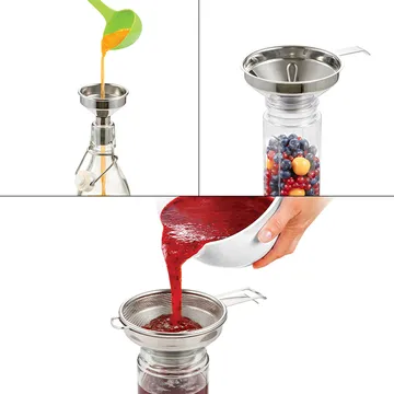 TWO-PART FUNNEL WITH SIEVE