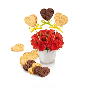 COOKIE CUTTERS WITH STAMP, HEARTS