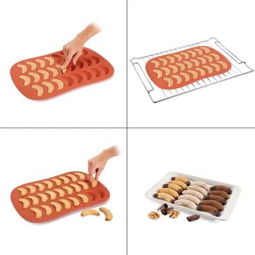 PAN FOR CRESCENT-SHAPED VANILLA ROLLS