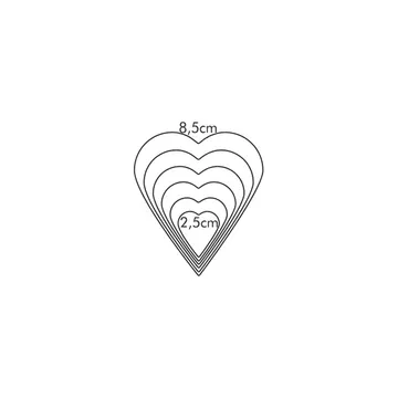 HEART-SHAPED COOKIE CUTTERS