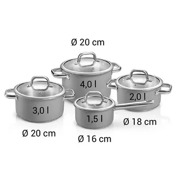 BATTERIA DI PENTOLE, TAUPE