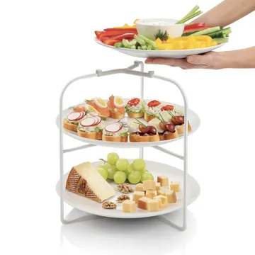 PLATE SERVING RACK