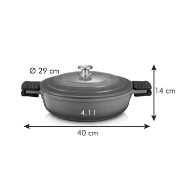 DEEP FRYING PAN WITH  COVER