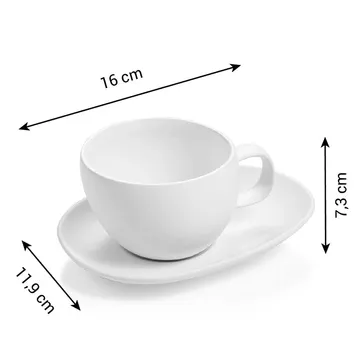 CAPPUCCINO CUP WITH SAUCER