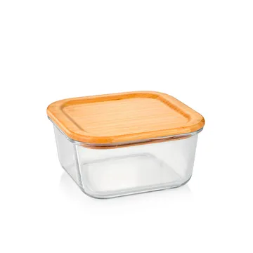 GLASS JAR, SQUARE